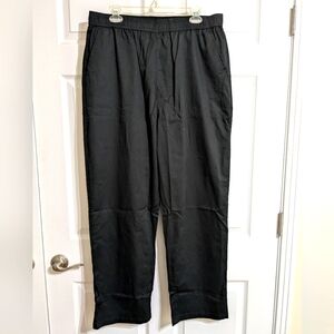 Classic Men's Black Elastic Waist Pants
